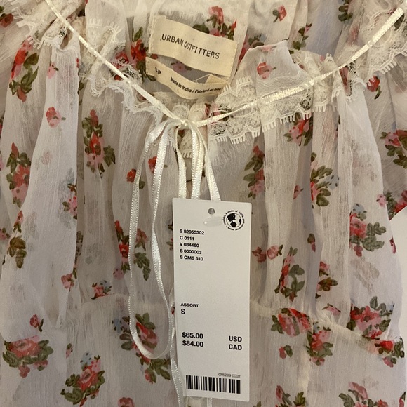 Urban outfitters chiffon floral top - Picture 6 of 8